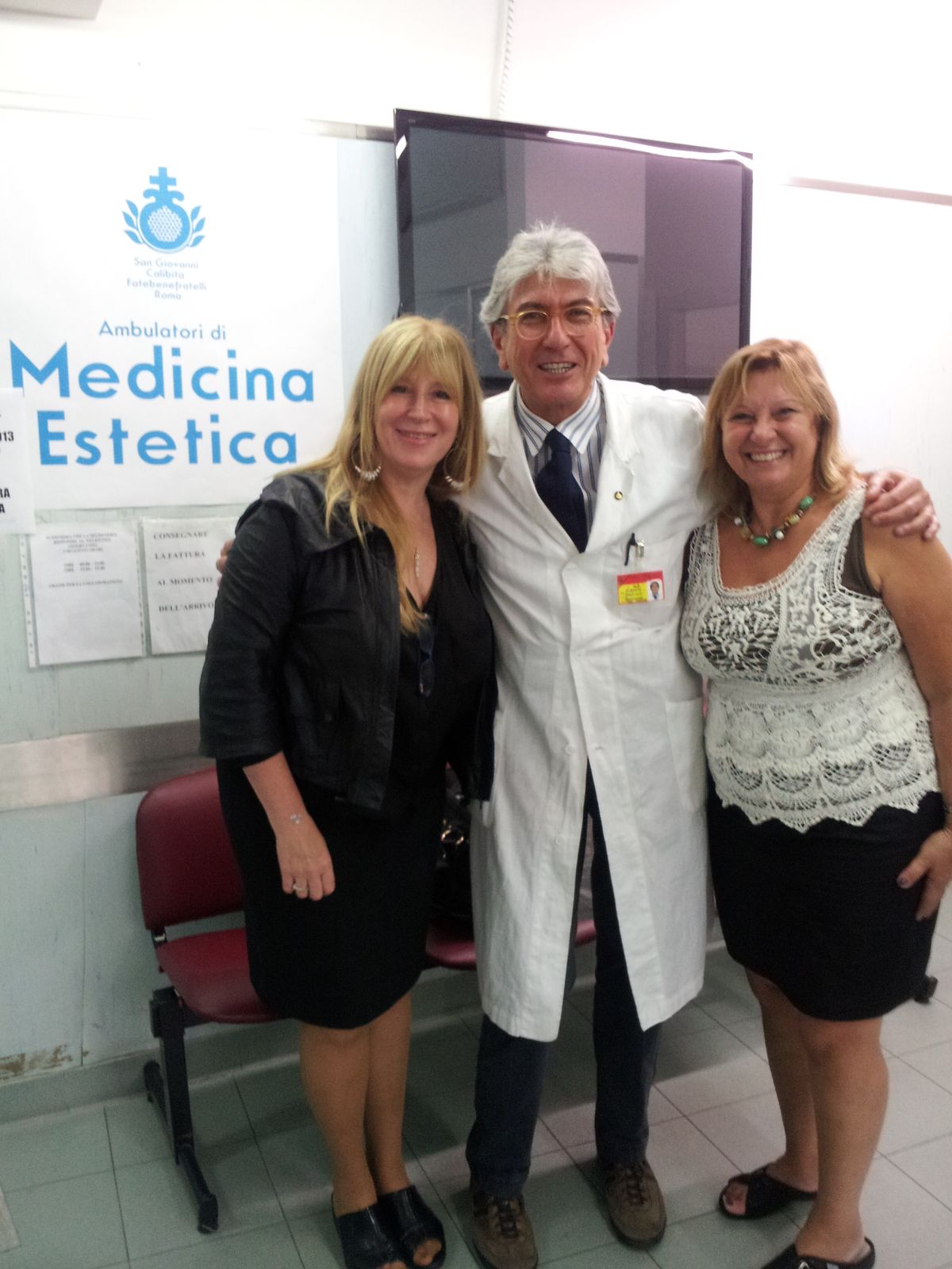 Dra. Frisari en el Ambulatori di Medicina Estética, Roma